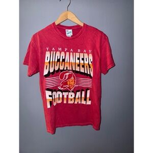 Tampa Bay Buccaneers Football T Shirt Adult Medium Red 47 Vintage Tubular NFL